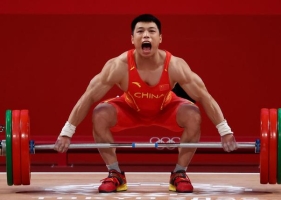 第6金！湖南伢子谌利军举重男子67公斤级逆转夺冠